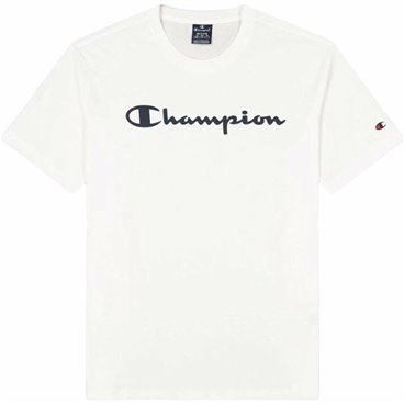 T-shirt med kortärm Herr Champion Crewneck Vit