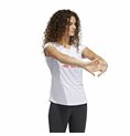 T-shirt med kortärm Dam Adidas Training 3B Vit