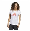 Adidas 女式训练短袖 T 恤 3B 白色