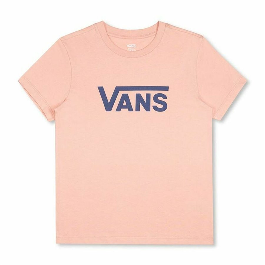 Vans 女式短袖 T-Shirt Drop V SS Crew-B W Peach Lax