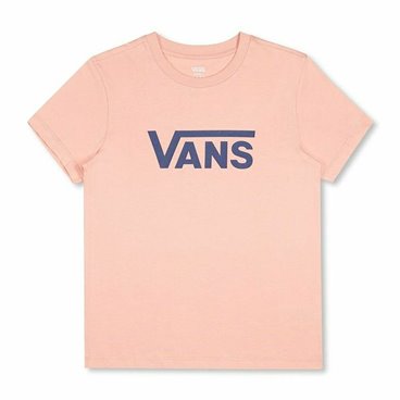 T-shirt med kortärm Dam Vans Drop V SS Crew-B W Peach Lax