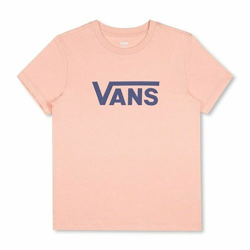 T-shirt med kortärm Dam Vans Drop V SS Crew-B W Peach Lax