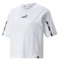 T-shirt med kortärm Dam Puma Power Tape Cropped Vit