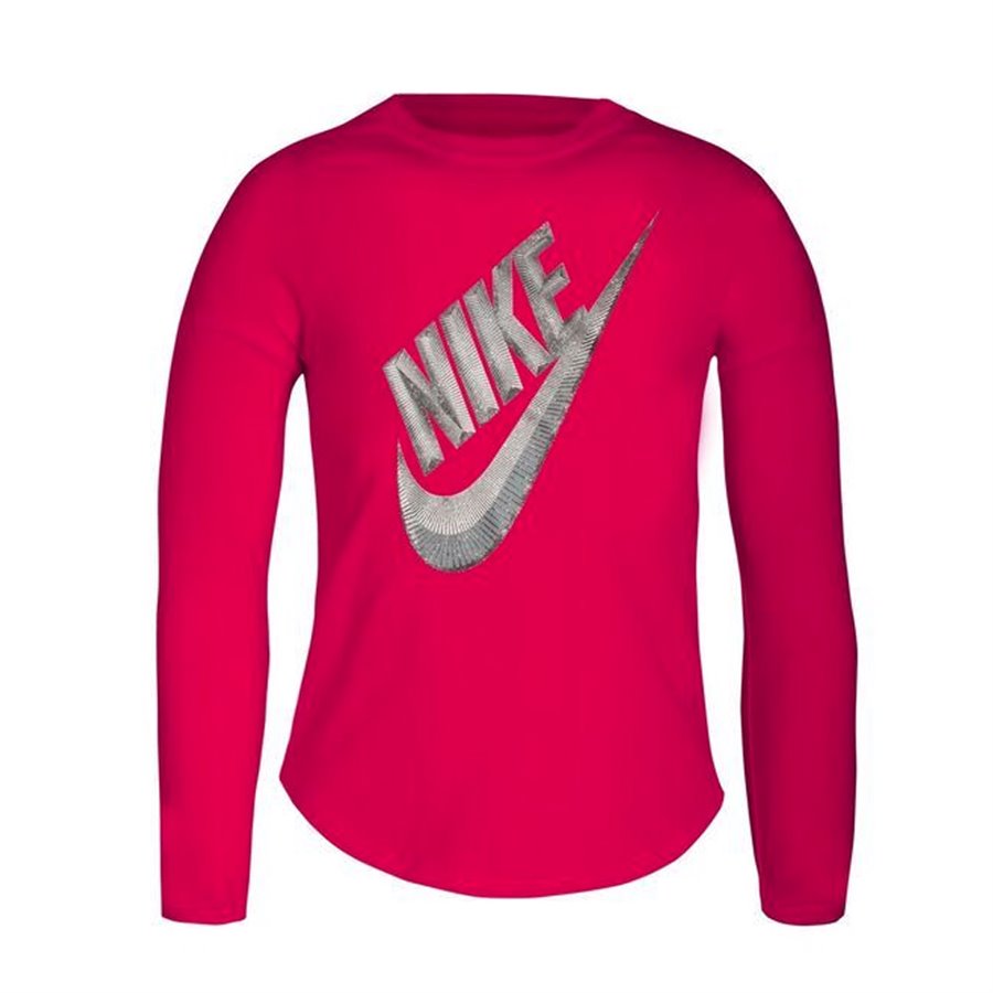 Nike 长袖 T 恤，儿童 C489S-A4Y 粉色