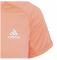 Adidas 三条鲑鱼色 Aeroready 儿童短袖 T 恤