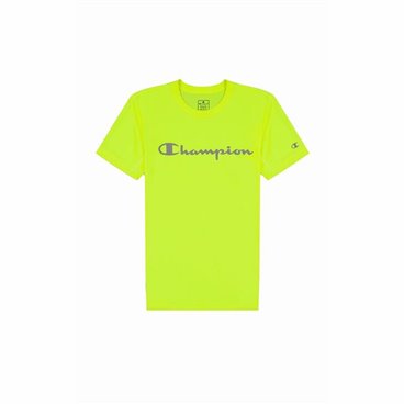 T-shirt med kortärm Herr Champion Crewneck Limegrön