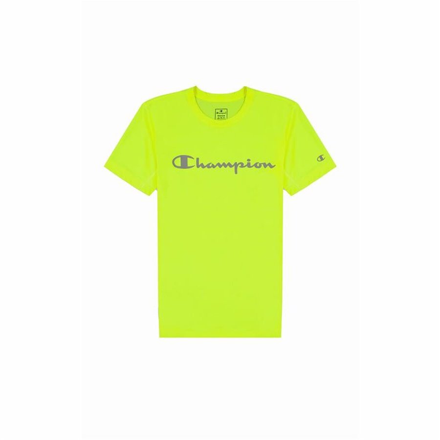 T-shirt med kortärm Herr Champion Crewneck Limegrön