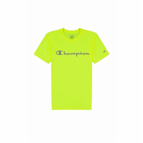 T-shirt med kortärm Herr Champion Crewneck Limegrön