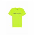 T-shirt med kortärm Herr Champion Crewneck Limegrön