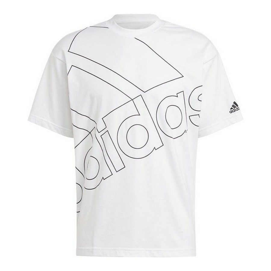 T-shirt med kortärm Herr Adidas Giant Logo Vit