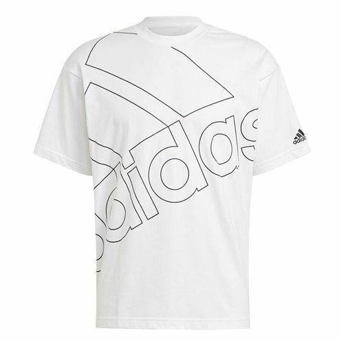 T-shirt med kortärm Herr Adidas Giant Logo Vit