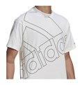 T-shirt med kortärm Herr Adidas Giant Logo Vit