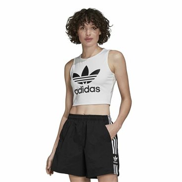 Adidas 无袖运动衫 女式背心 白色