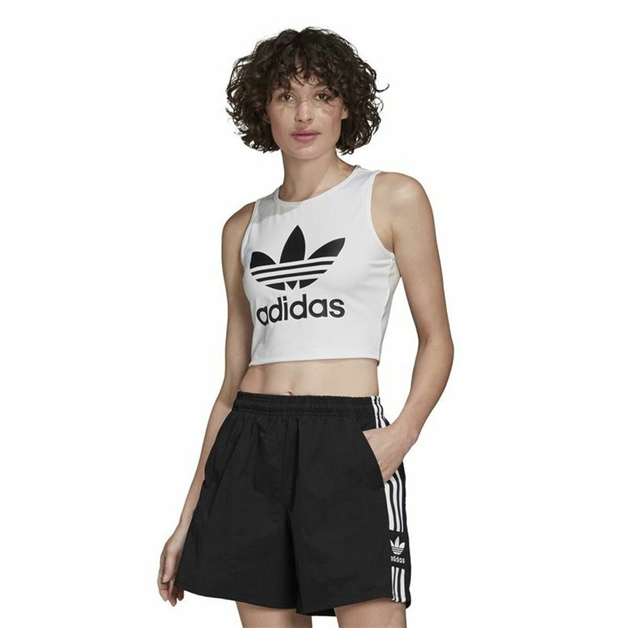 Adidas 无袖运动衫 女式背心 白色