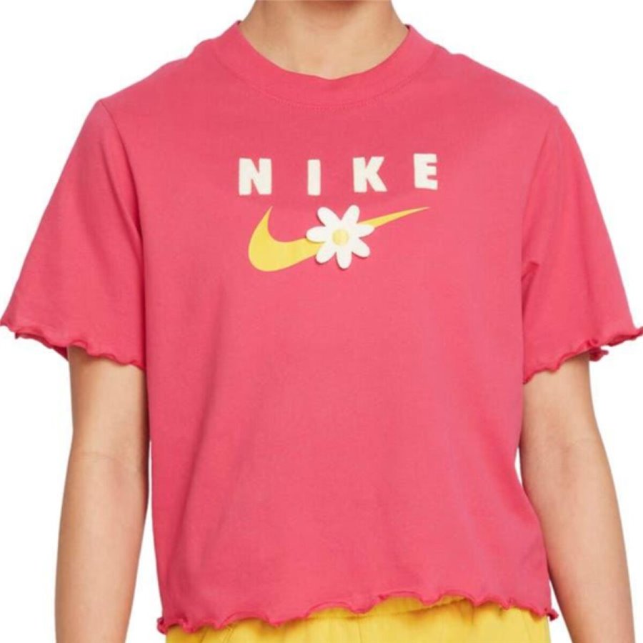 Nike 儿童短袖T恤 ENERGY BOXY FRILLY DO1351 666 粉红色
