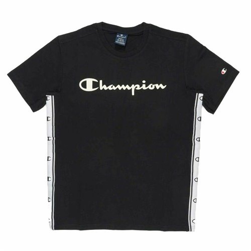 T-shirt med kortärm Herr Champion Crewneck Svart