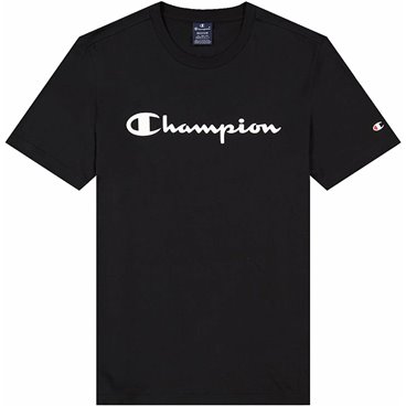 T-shirt med kortärm Herr Champion Crewneck Svart