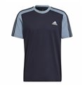 T-shirt med kortärm Herr Adidas Essentials Mélange Mörkblå