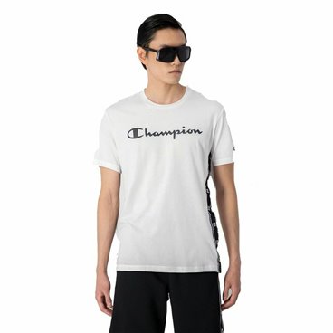 T-shirt med kortärm Herr Champion Crewneck Vit