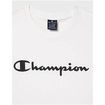 T-shirt med kortärm Herr Champion Crewneck Vit