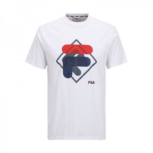 T-shirt med kortärm Herr Fila  FAM0447 10001 Vit