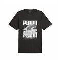 Puma 男士短袖T恤 图案运动鞋 黑色