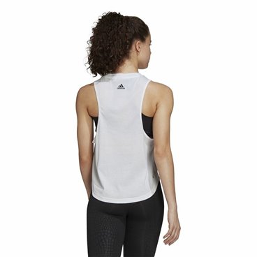 Ärmlös sporttröja Dam Adidas AEROREADY Racerback  Vit