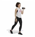 Adidas 女式无袖运动衫 AEROREADY Racerback 白色