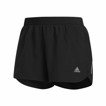 Sportshorts för kvinnor Adidas Run Short SMU Svart 4"