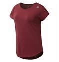 T-shirt med kortärm Dam Reebok Work Mesh Mörkröd