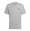 Adidas 灰色 Essentials Feelcomfy 男士短袖 T 恤