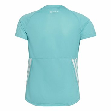 Barn T-shirt med kortärm Adidas Aeroready Three Stripes Aquamarine