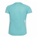 Barn T-shirt med kortärm Adidas Aeroready Three Stripes Aquamarine