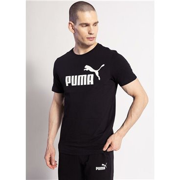 T-shirt med kortärm Herr Puma ESS LOGO TEE 586666 01 Svart