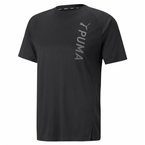 T-shirt med kortärm Herr Puma Fit Svart Män