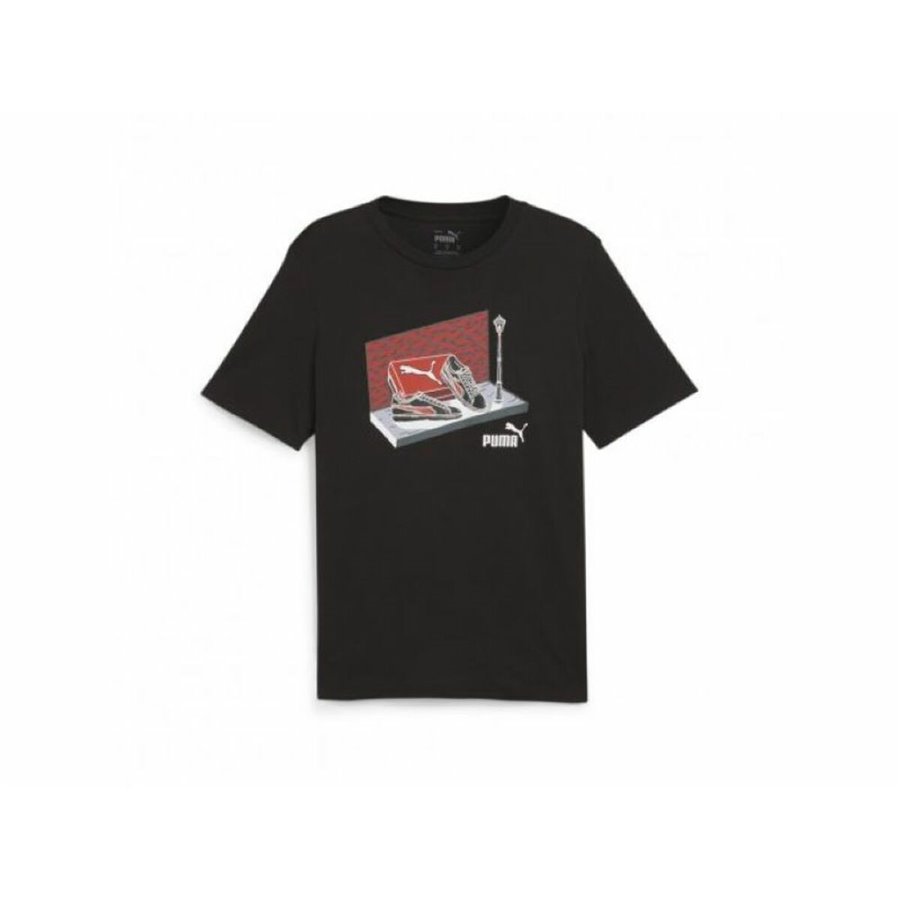 T-shirt med kortärm Herr Puma NEAKER BOX TEE 680175 01 Svart