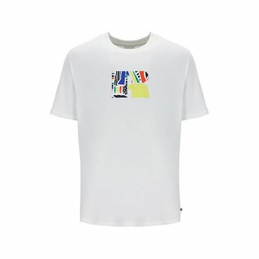 T-shirt med kortärm Herr Russell Athletic Emt E36211 Vit