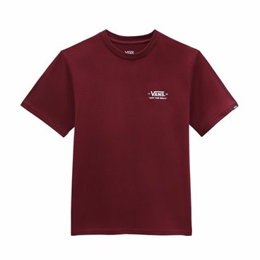 Barn T-shirt med kortärm Vans Essentials Mörkröd