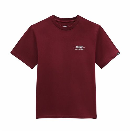 Barn T-shirt med kortärm Vans Essentials Mörkröd