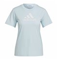 Adidas 绿松石色 "Move "徽标运动女式短袖 T 恤