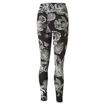 Sport-leggings, Dam Puma Frozen Flower Svart