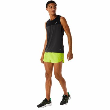 Sportshorts för män Asics Core Split Limegrön