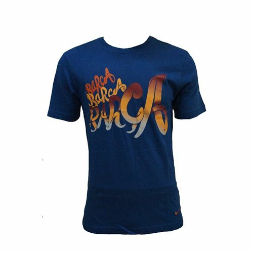 T-shirt med kortärm Herr F.C. Barcelona Core Tee Blå