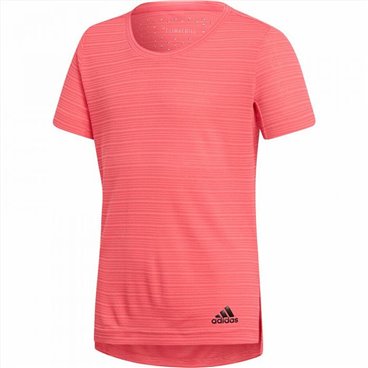 Barn T-shirt med kortärm Adidas G CHILL TEE  Rosa Polyester