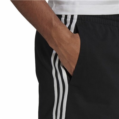 Adidas 男士运动短裤 Essentials 3 Stripes Aeroready（黑色