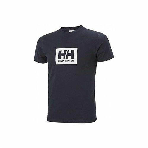 Helly Hansen 深蓝色男士短袖 T 恤 HH BOX T 53285 599