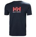 Helly Hansen 深蓝色男士 LOGO 短袖 T 恤 33979 597