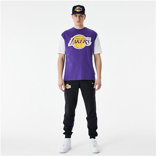 T-shirt med kortärm Herr New Era NBA Colour Insert LA Lakers Purpur