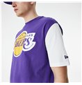 T-shirt med kortärm Herr New Era NBA Colour Insert LA Lakers Purpur