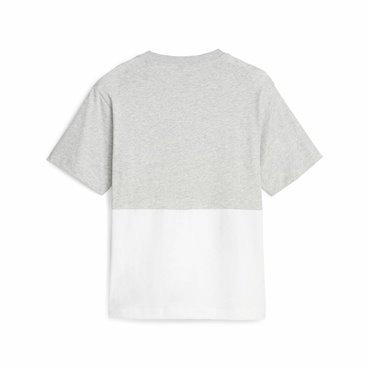 T-shirt med kortärm Dam Puma Power Colorblock Vit Grå